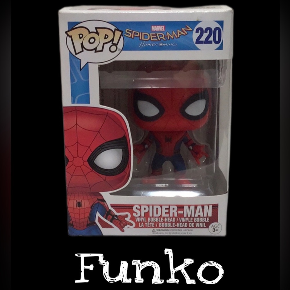 NIB Funko POP! Spider-Man 220‎ Homecoming Vinyl Bobble-Head, Collectible